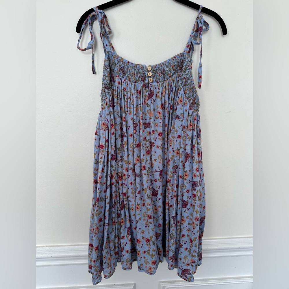 Free People Intimately Rule The World Romper Blue Combo Floral NWT
Size Large